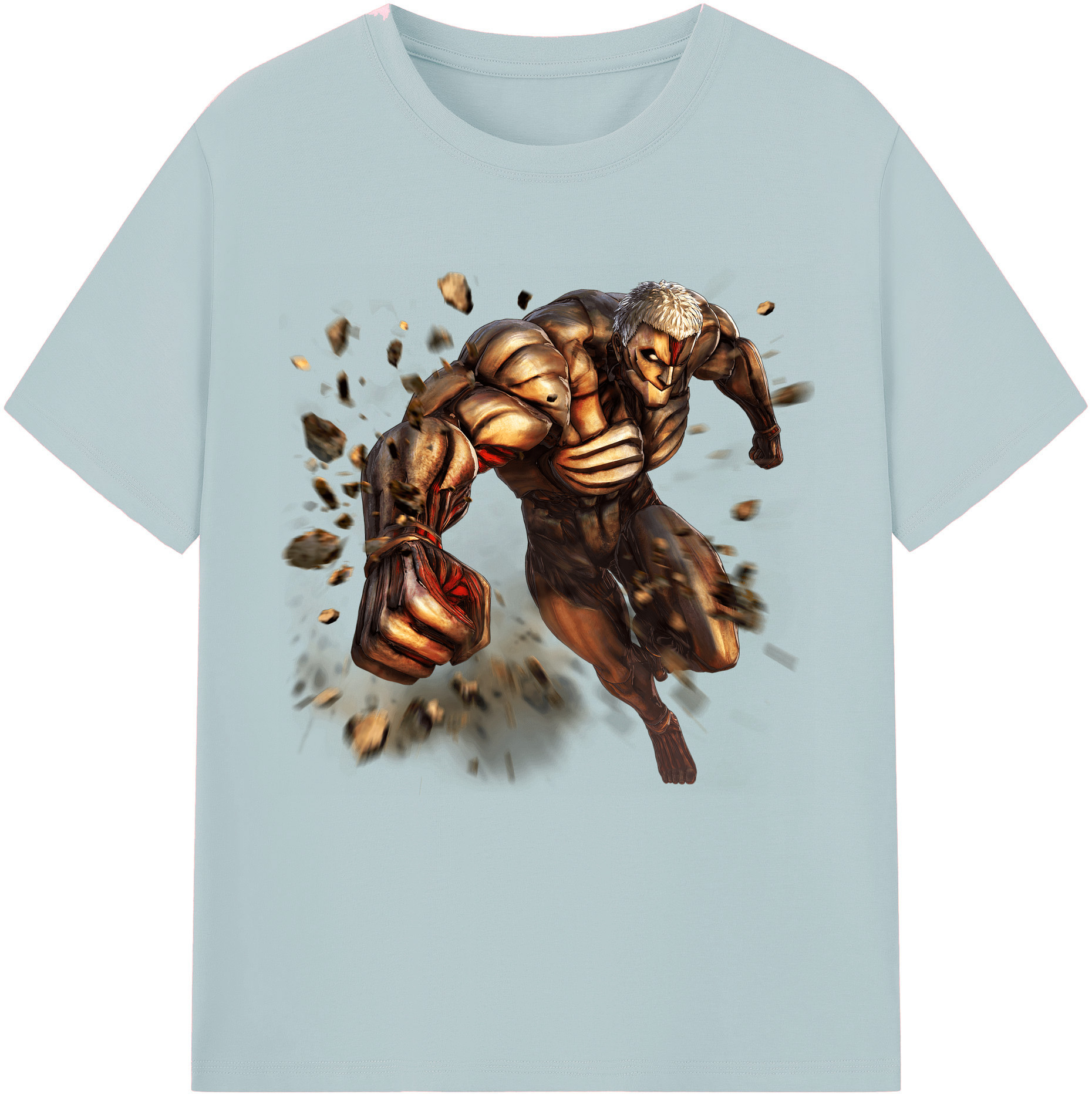 （画像用） 進撃の巨人 Attack on Titan 綿100％半袖Tシャツ（フロントプリント）